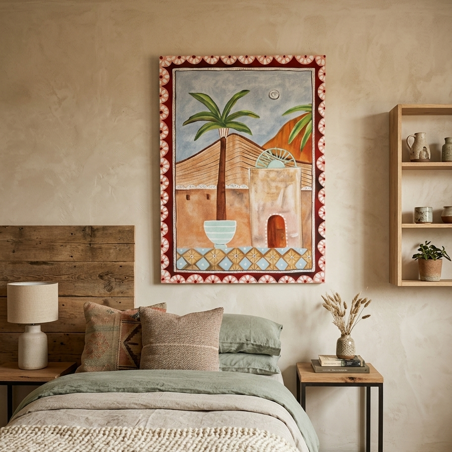 Dusk over the Adobe | 100 x 70 Painting