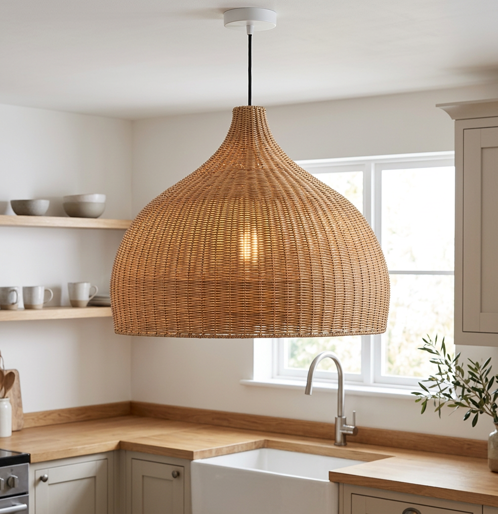 Natural rattan decor