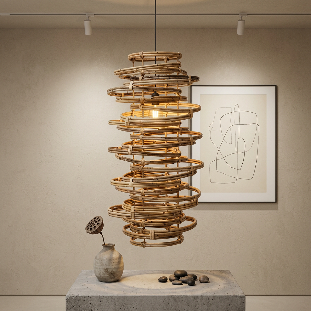 Natural rattan decor