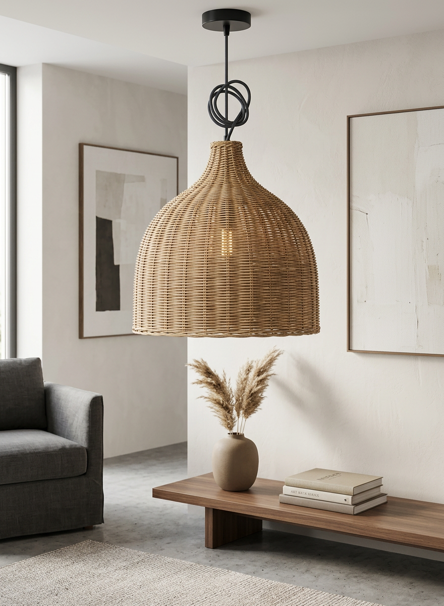 Natural rattan decor